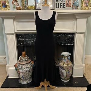 NWT “Culture Code” black hi-lo mermaid scoop neck sleeveless dress